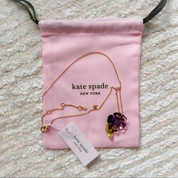 NWT Kate Spade Petal Pushers flower necklace - Picture 6 of 14